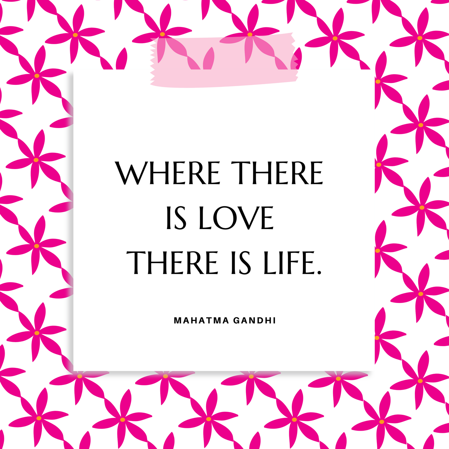Where There is Love Square Digital Print