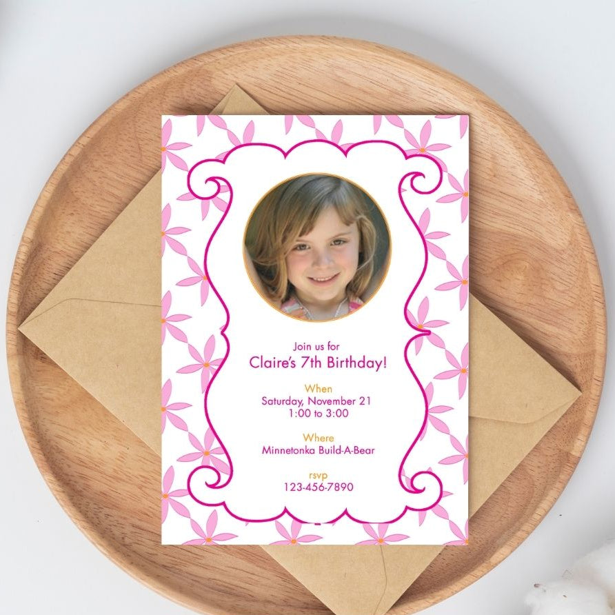 Pink Passion Birthday Invitation