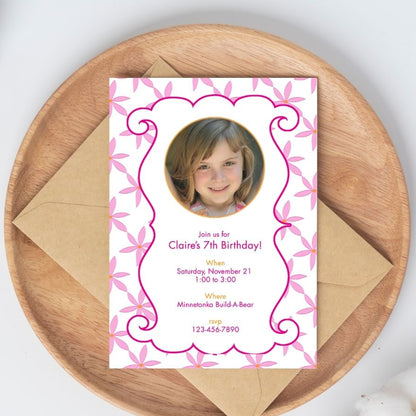 Pink Passion Birthday Invitation