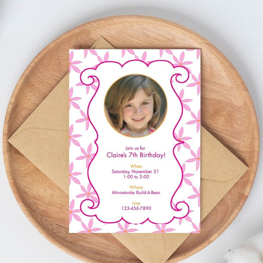 Pink Passion Birthday Invitation