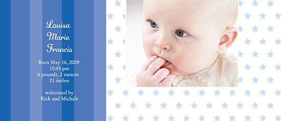 Blue Dreams Birth Announcements