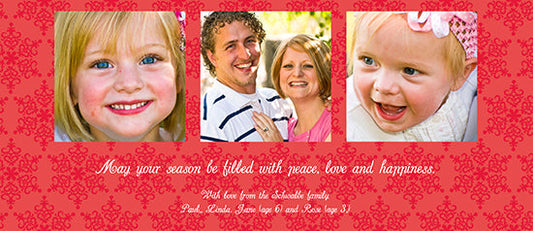 Red Snowflakes Holiday Cards