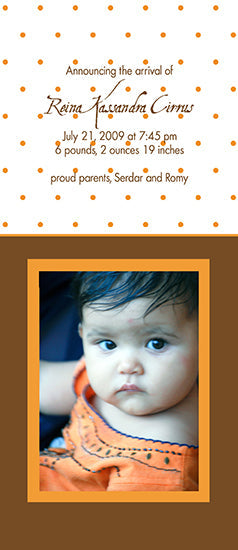 Autumnal Joy Birth Announcements