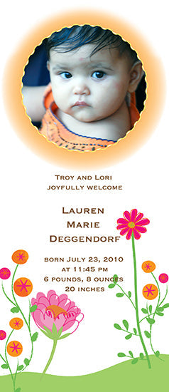 Send a Little Sunshine Birth Announcements