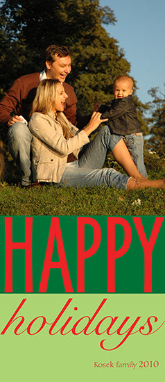 Huge Happy Holidays Holiday Cards