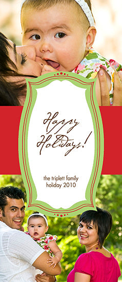 Happy Holiday Badge Holiday Cards