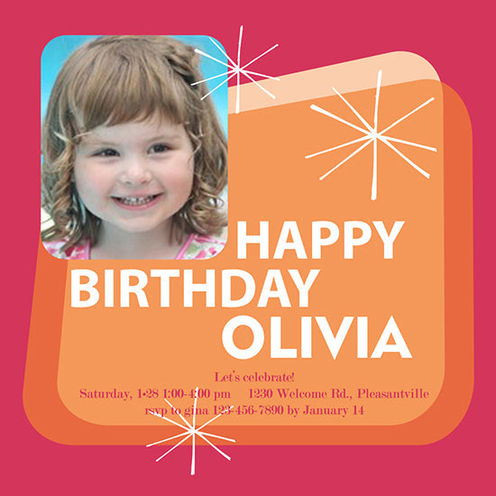 Retro Birthday Invitation