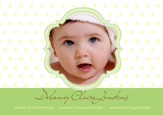 Superstar Birth Announcements