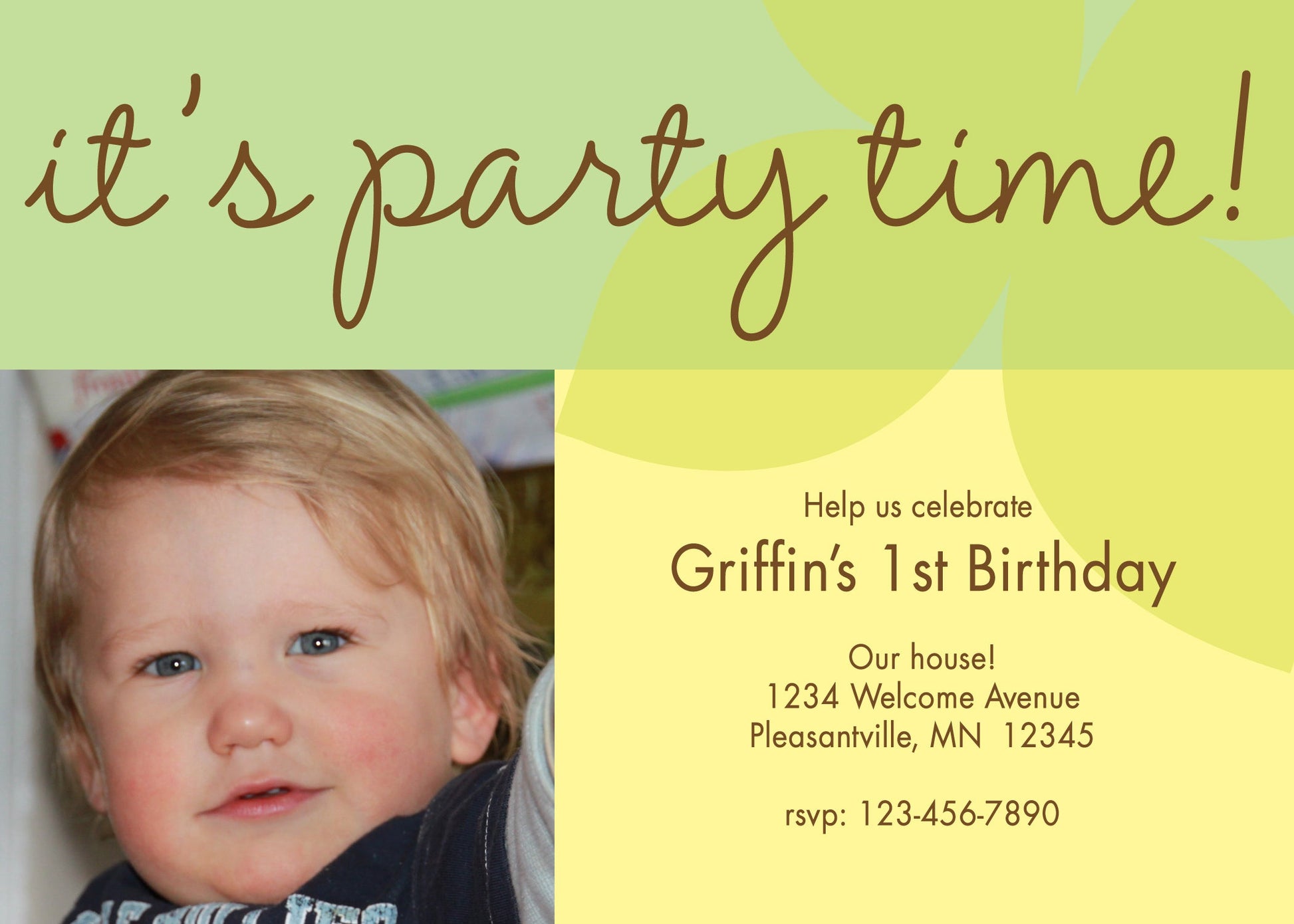 Party Time! Birthday Invitation