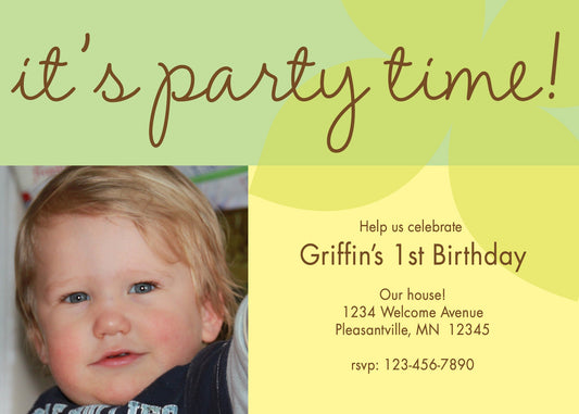 Party Time! Birthday Invitation