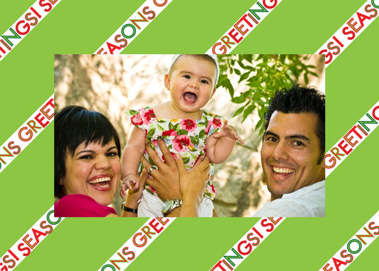 Seasonal Stripes Holiday Cards