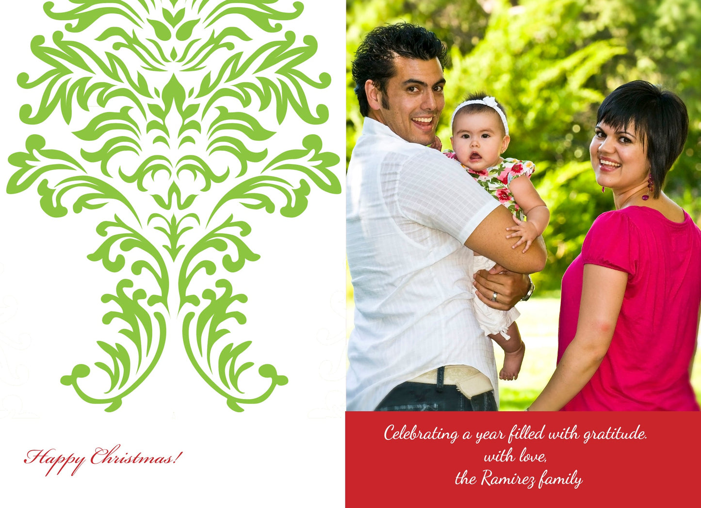 Baroque Happy Christmas Holiday Cards