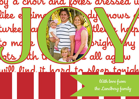 Joy Banner Holiday Cards