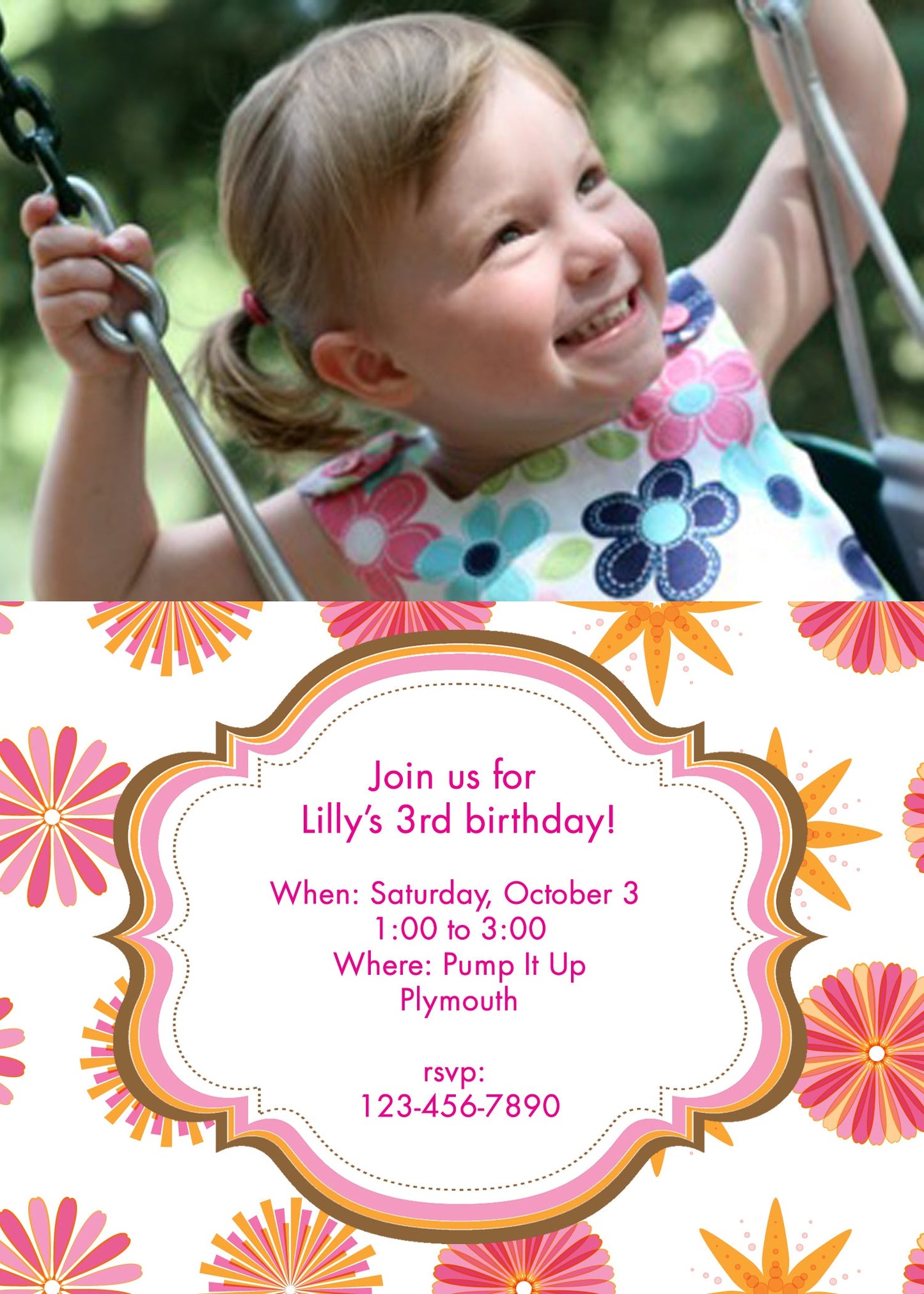 Frame Fantasy Birthday Invitation