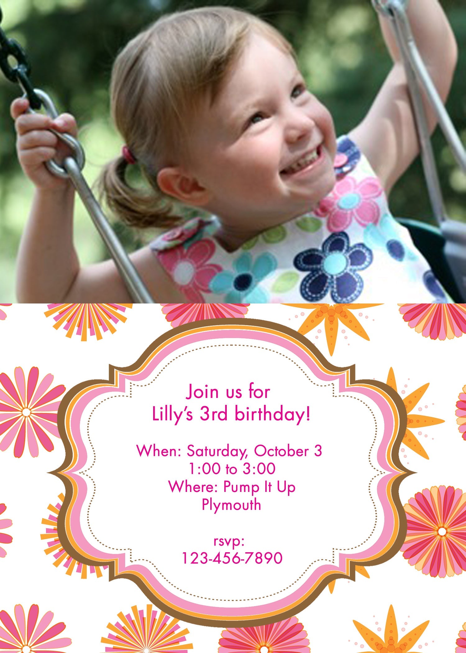 Frame Fantasy Birthday Invitation