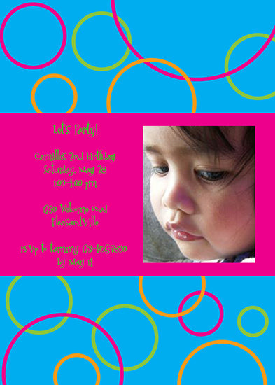 Circles Birthday Invitation