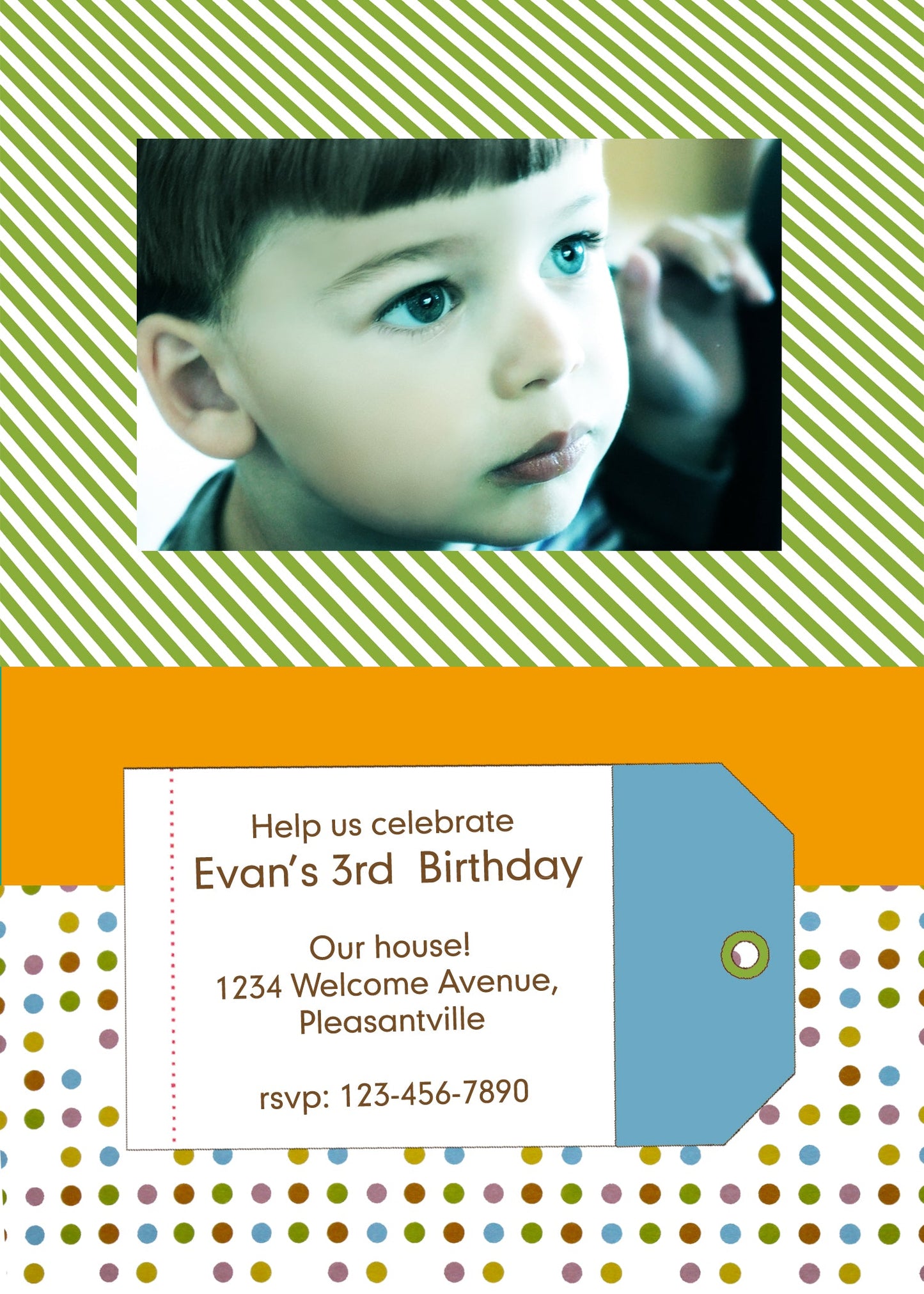 Scrapbook Style Birthday Invitation