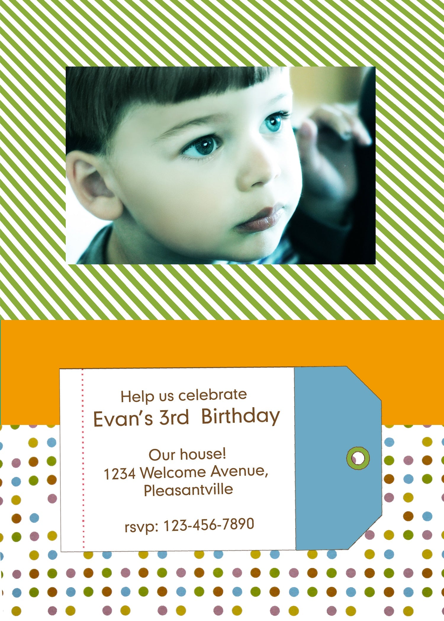 Scrapbook Style Birthday Invitation
