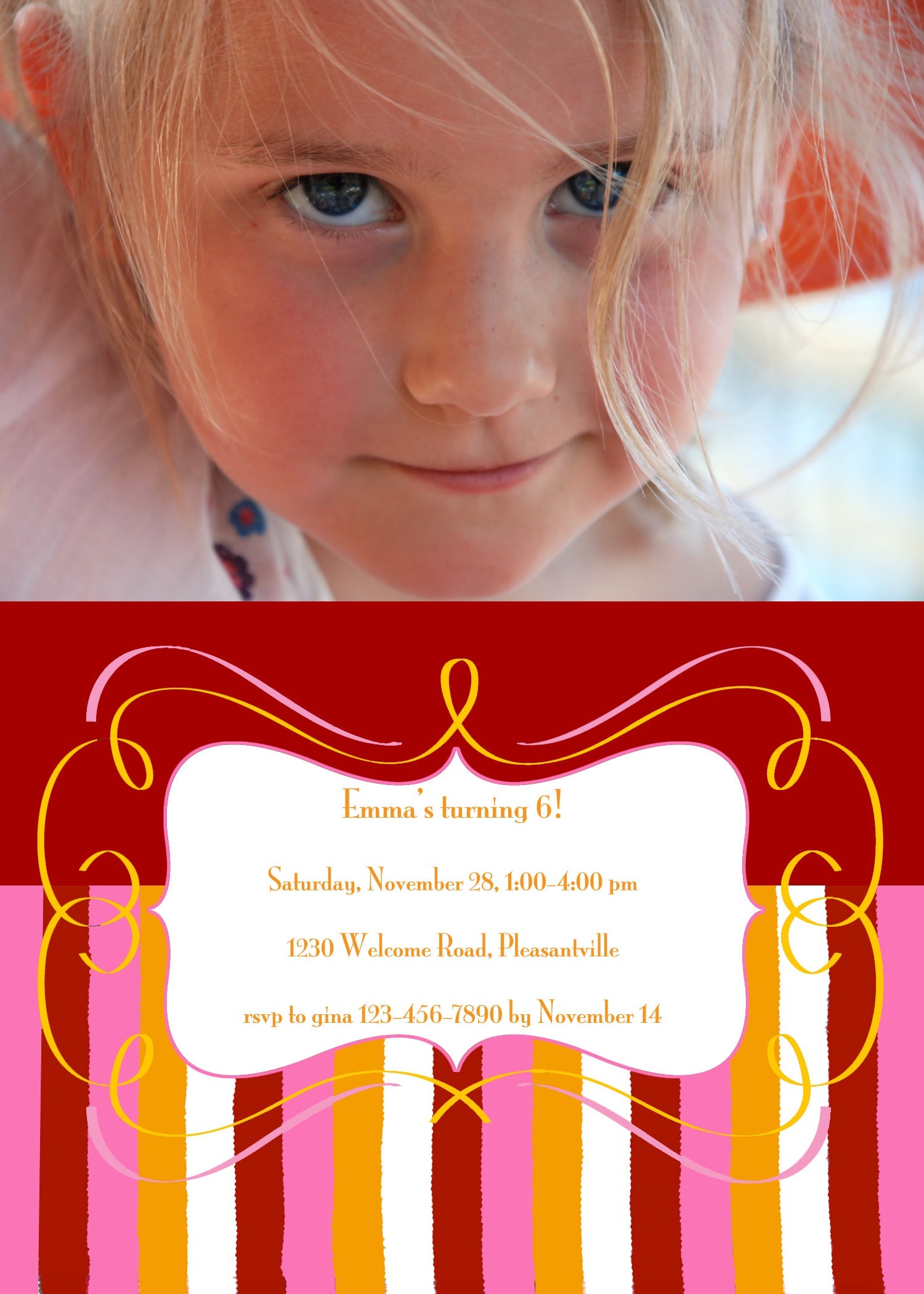 Warm Wishes Birthday Invitation