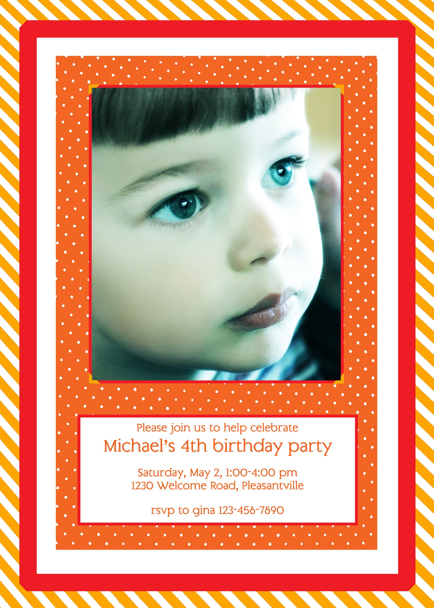 Classic Scrapbook Style Birthday Invitation