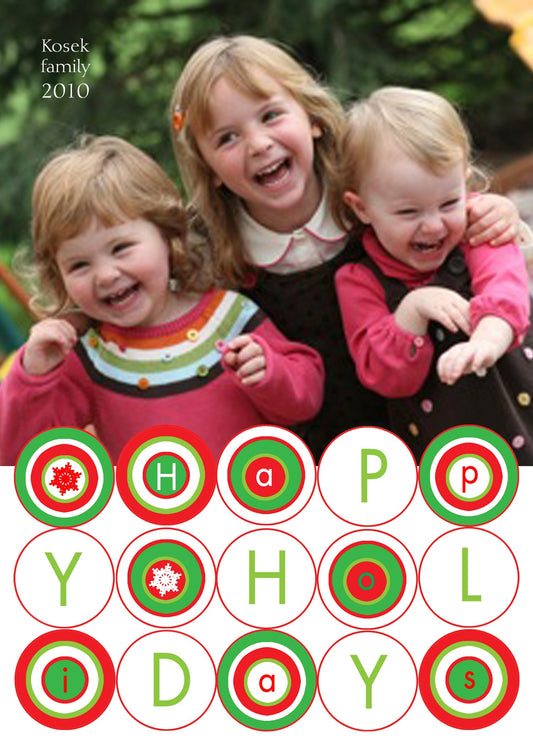 Happy Holiday Dots Holiday Cards
