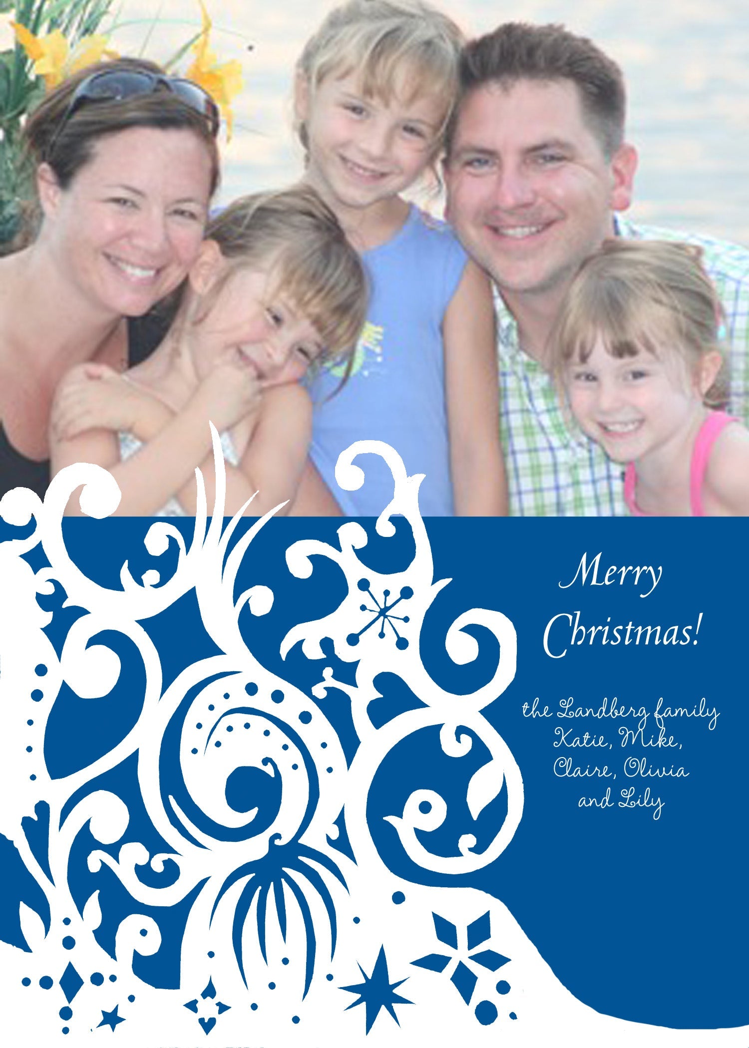 Icy Crystals Holiday Cards