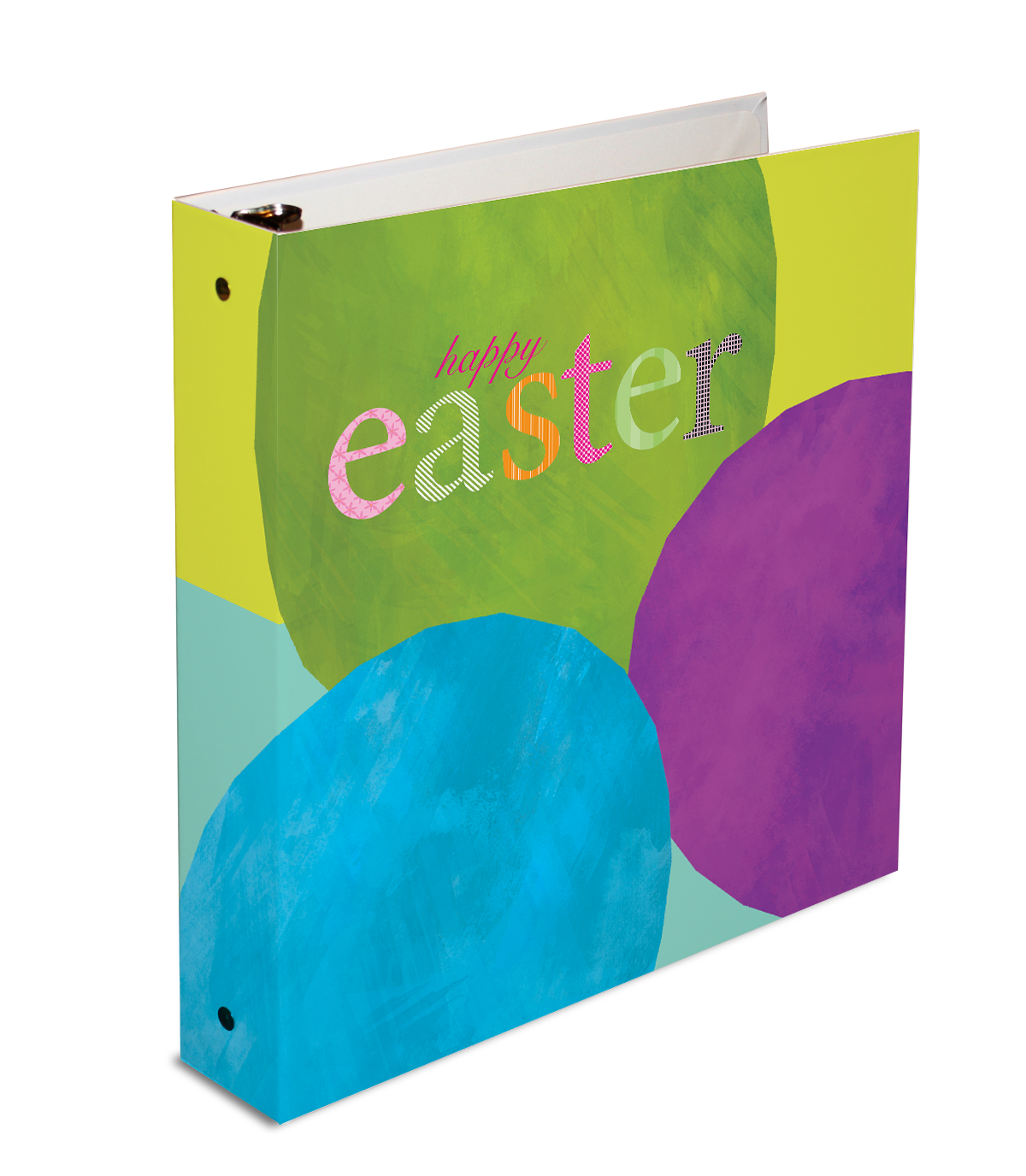 Easter Eggs 3-ring binder, 3-ring binder, personalized binder, 26x14 binder, loose leaf binder, kid's binder 