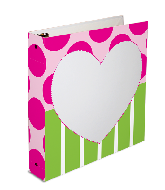 3-ring binder, personalized binder, 26x14 binder, loose leaf binder, kid's binder