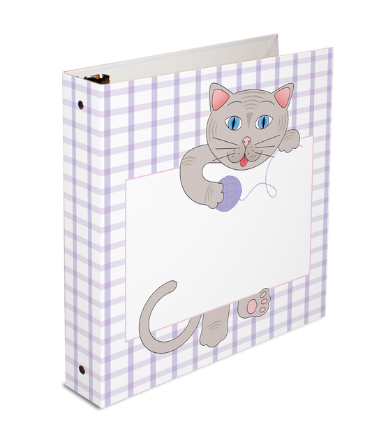 3-ring binder, personalized binder, 26x14 binder, loose leaf binder, kid's binder