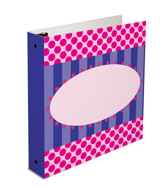 3-ring binder, personalized binder, 26x14 binder, loose leaf binder, kid's binder