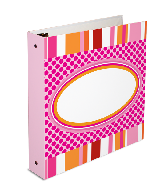 3-ring binder, personalized binder, 26x14 binder, loose leaf binder, kid's binder