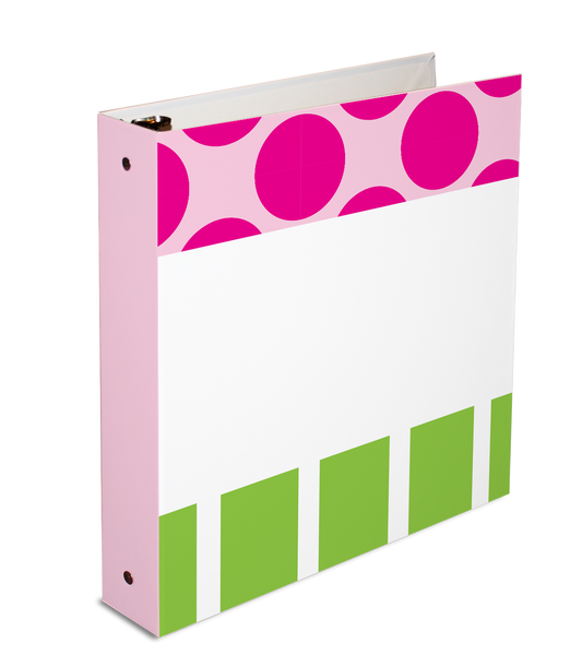 3-ring binder, personalized binder, 26x14 binder, loose leaf binder, kid's binder