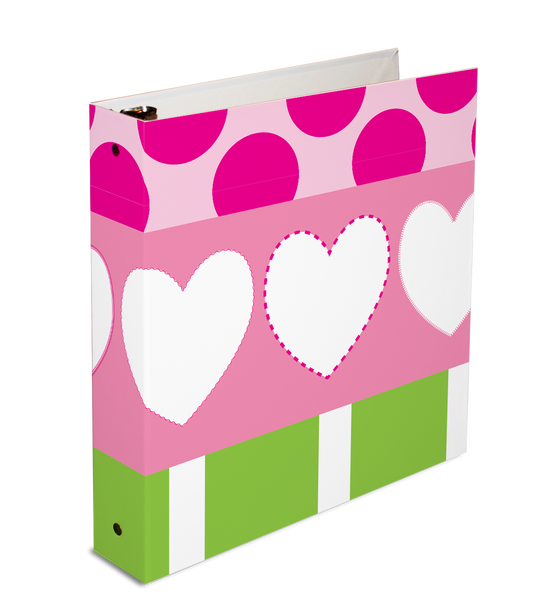 3-ring binder, personalized binder, 26x14 binder, loose leaf binder, kid's binder