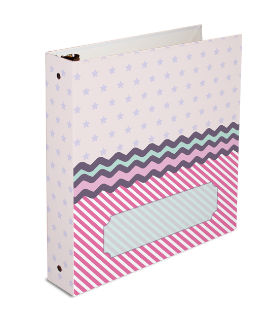 3-ring binder, personalized binder, 26x14 binder, loose leaf binder, kid's binder