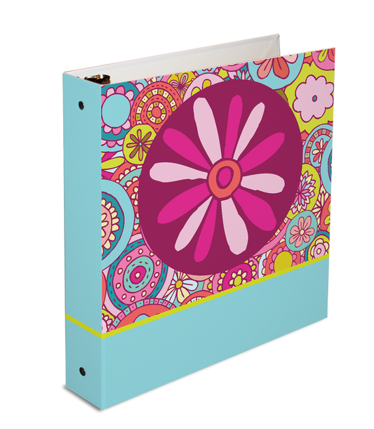 3-ring binder, personalized binder, 26x14 binder, loose leaf binder, kid's binder