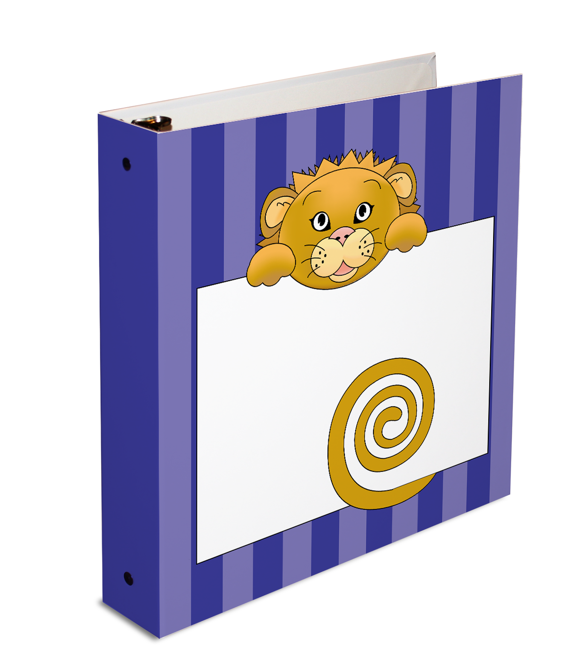 Jungle Animals Lion  3-Ring Binder