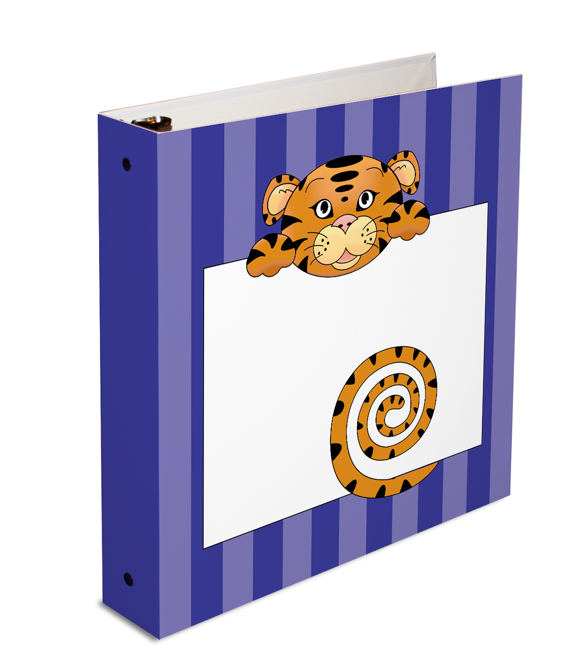 Jungle Animals Tiger  3-Ring Binder