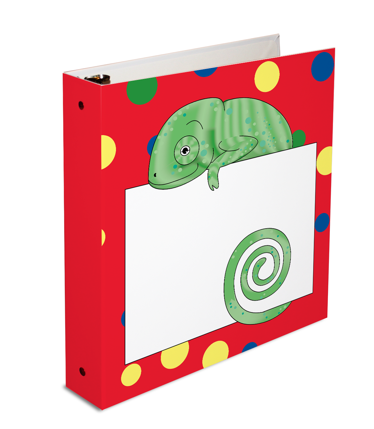 Jungle Animals Chameleon  3-Ring Binder