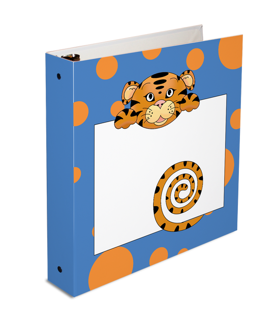 3-ring binder, personalized binder, 26x14 binder, loose leaf binder, kid's binder