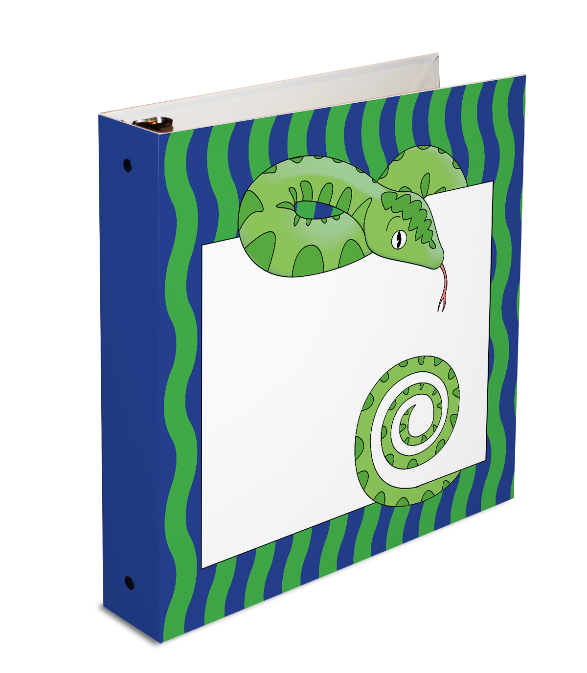 Jungle Animals Snake  3-Ring Binder