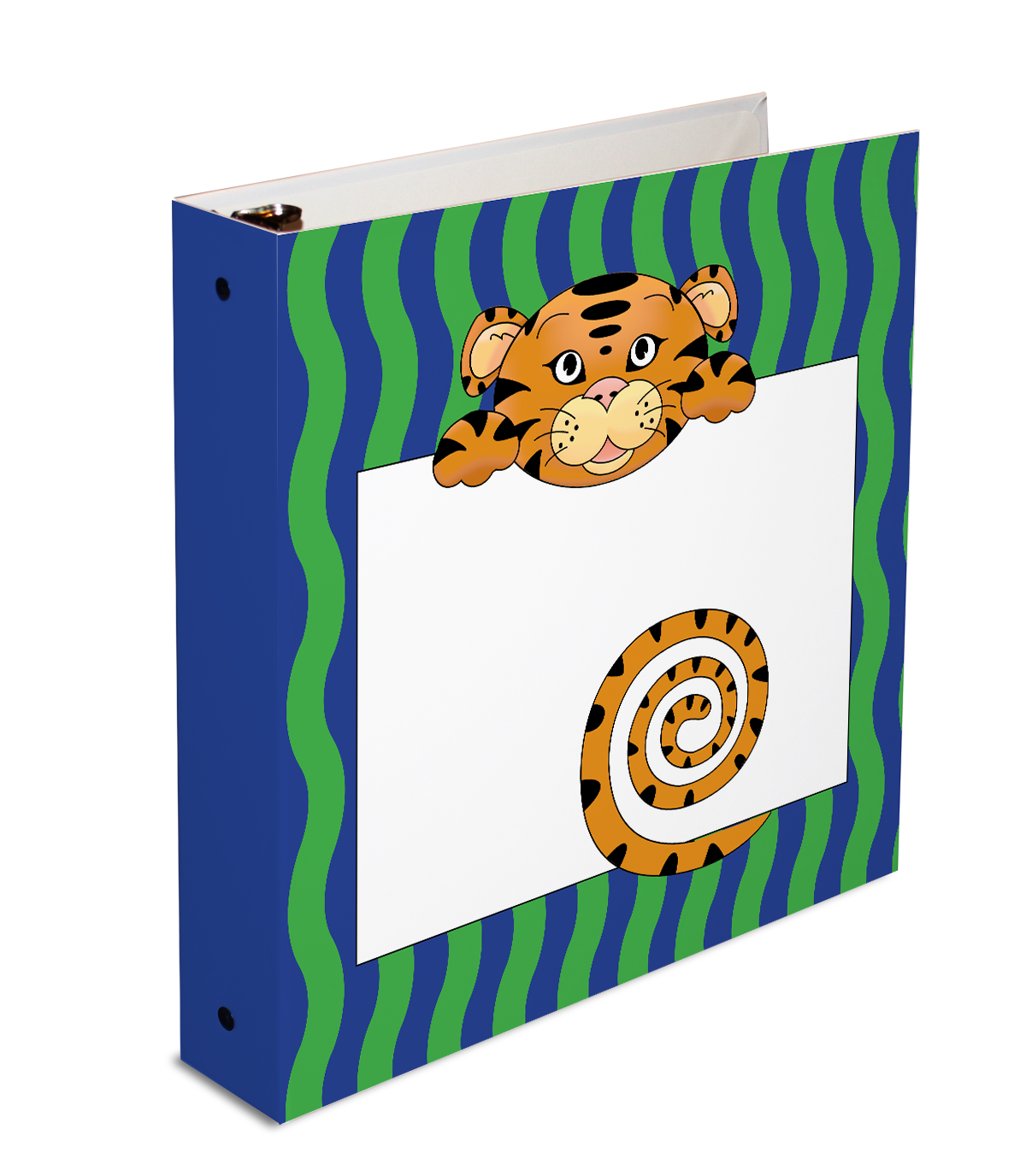 Jungle Animals Tiger  3-Ring Binder