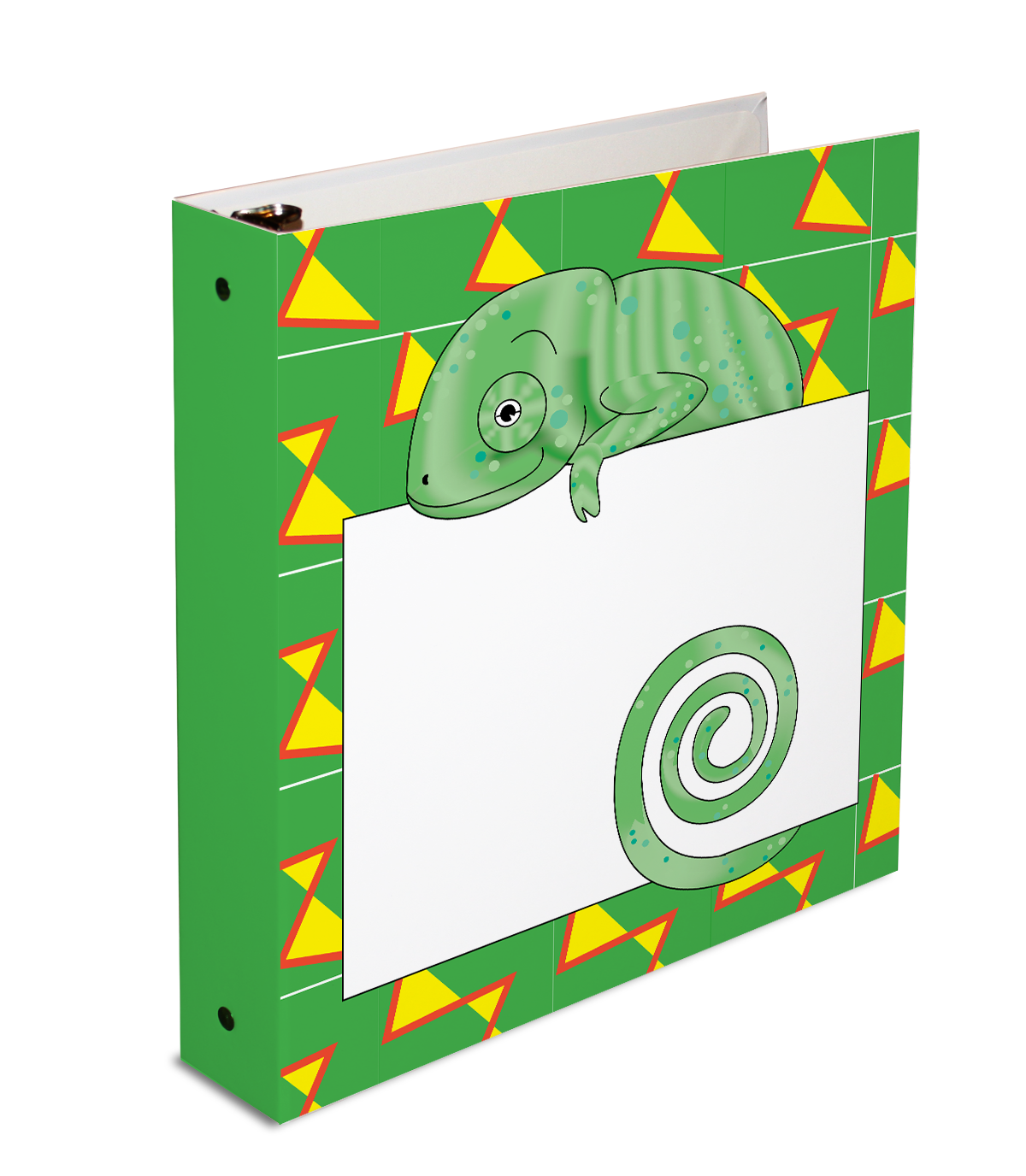 Jungle Animals Chameleon  3-Ring Binder