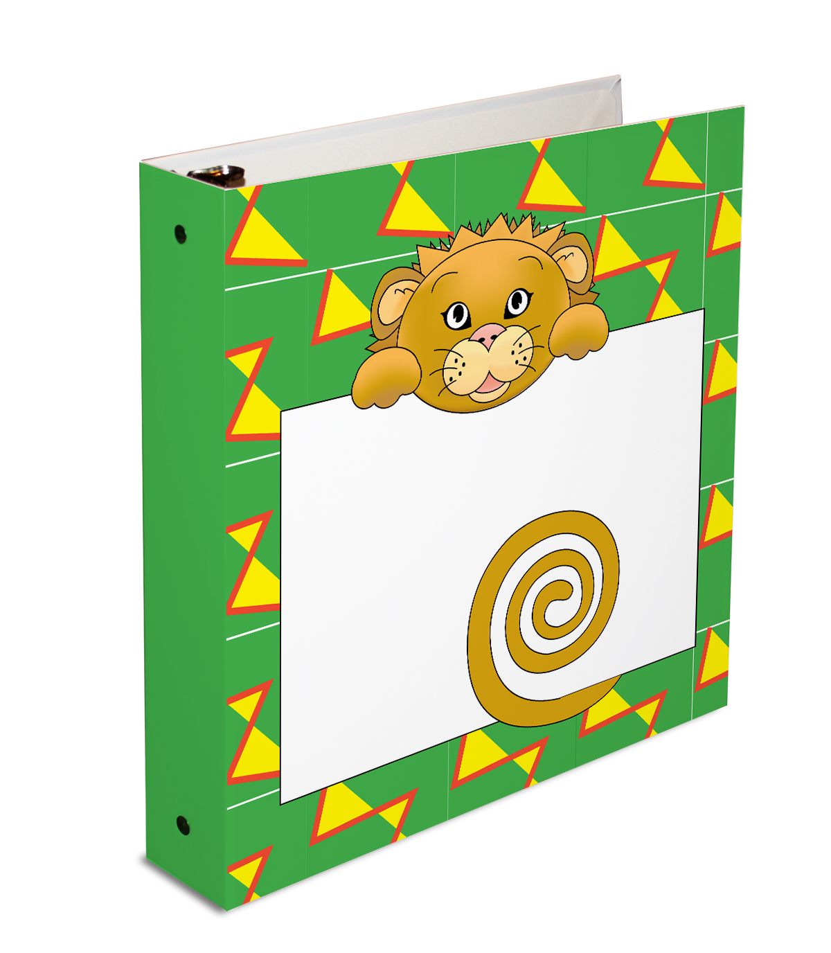 Jungle Animals Lion  3-Ring Binder