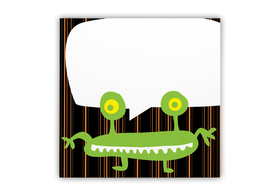 Green Ghoul Canvas Wall Hanging