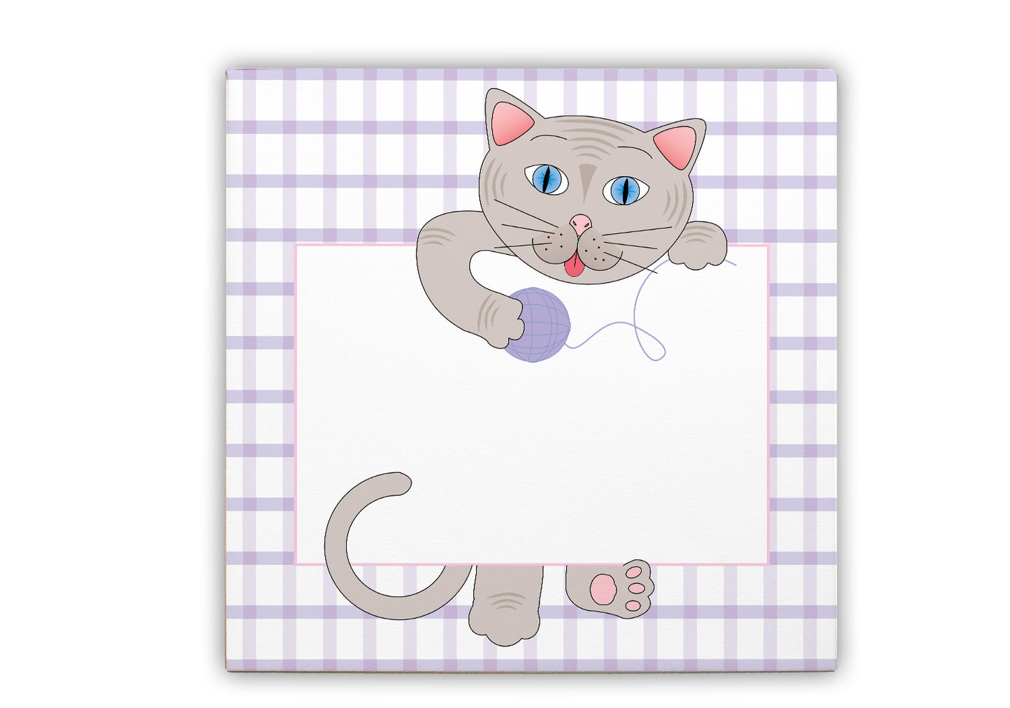 Kitty Cat Canvas Wall Hanging