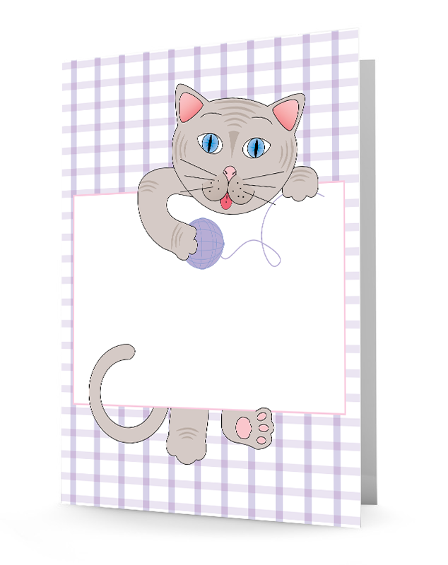 Laminated folder, 2-pocket folder, personalized folder