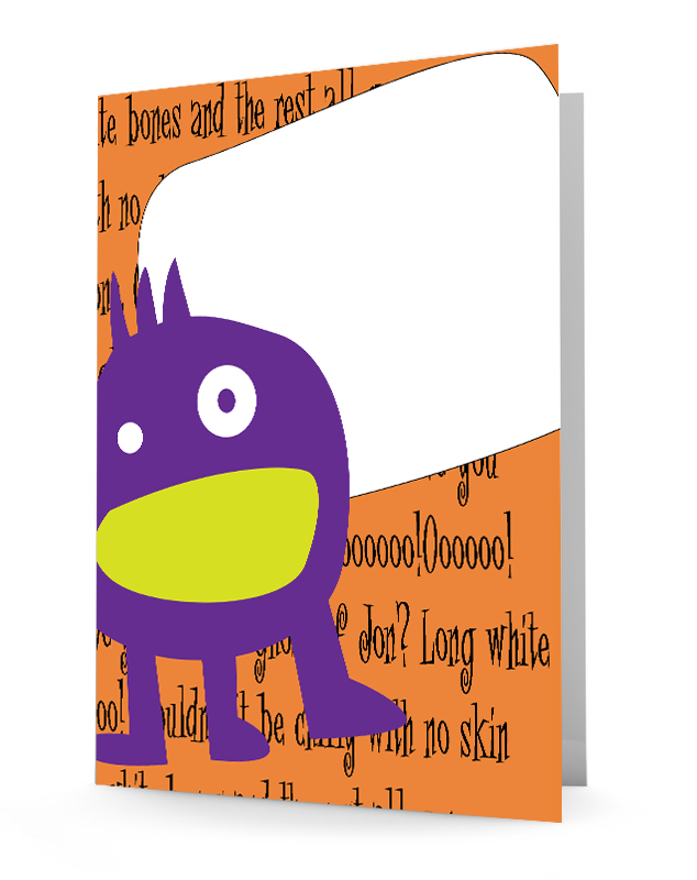 Angry Alien Folder, 2-pocket folder, laminated folder, school supplies