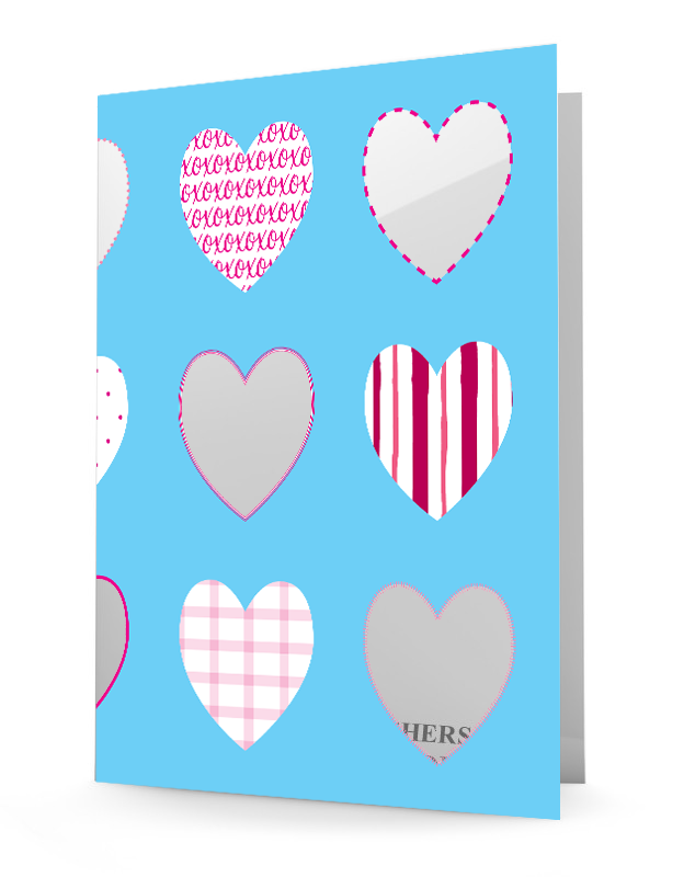 Laminated folder, 2-pocket folder, personalized folder