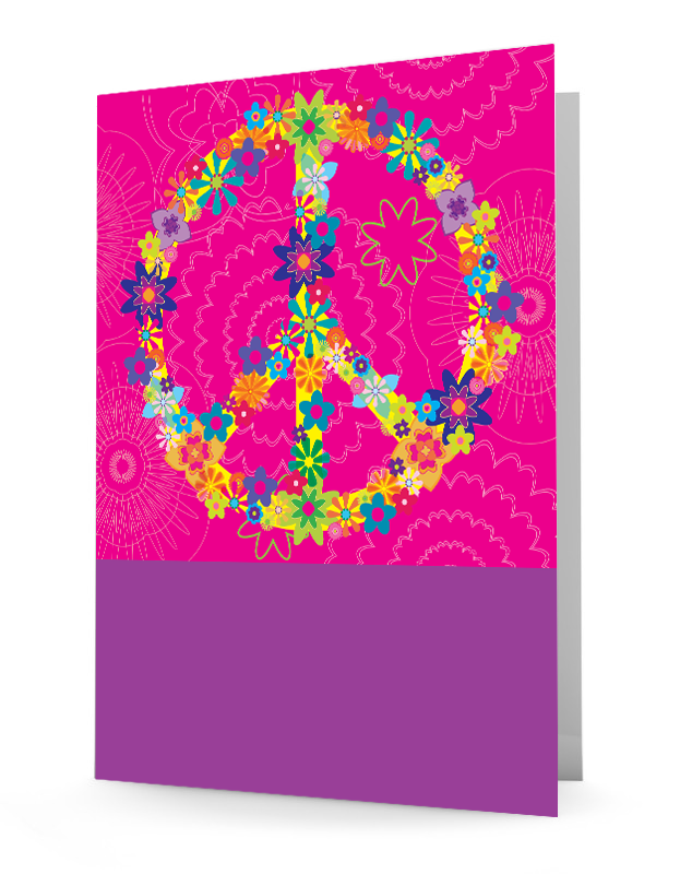 Sign Floder Floral Peace Signs Folder – Ideas In Bloom Studios