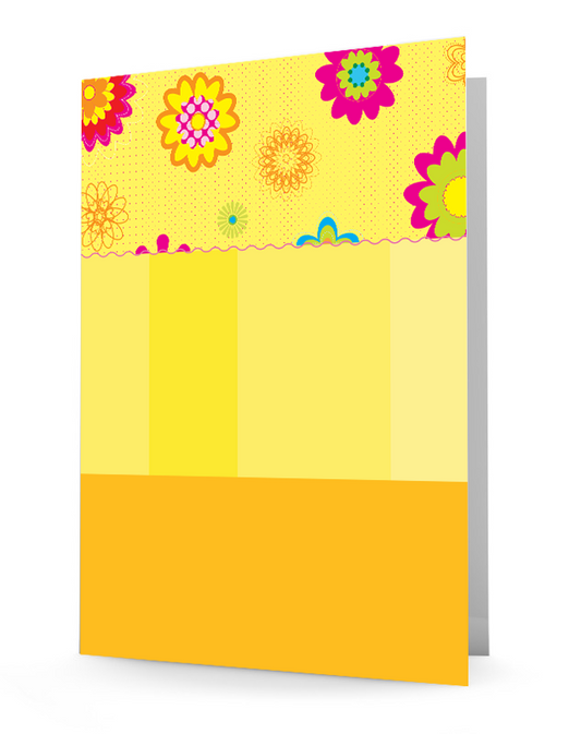 laminated folder, 2-pocket folder, personalized folder